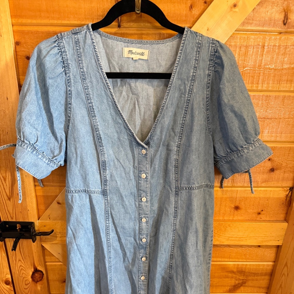 Madewell Denim Button Down Dress`